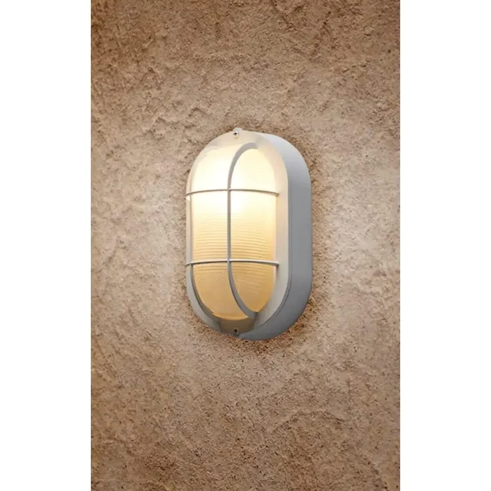 SET OF 4 Portfolio 8-1/4-in White Outdoor Flush-Mount Deck Post Wall Light • NIB